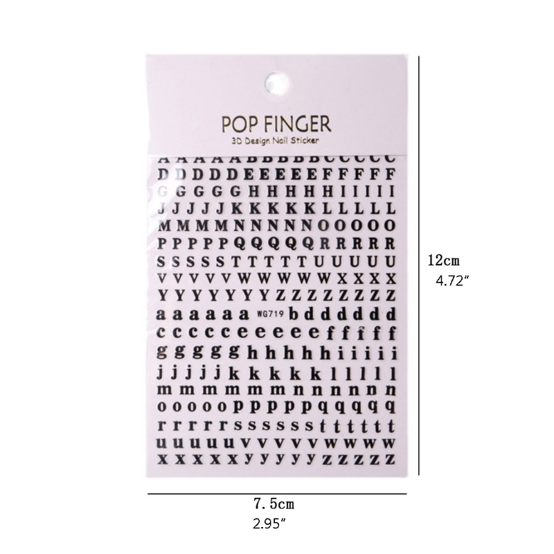 1PCS New English Alphabet Nail - đánh giá và giá Resin Art Equipment