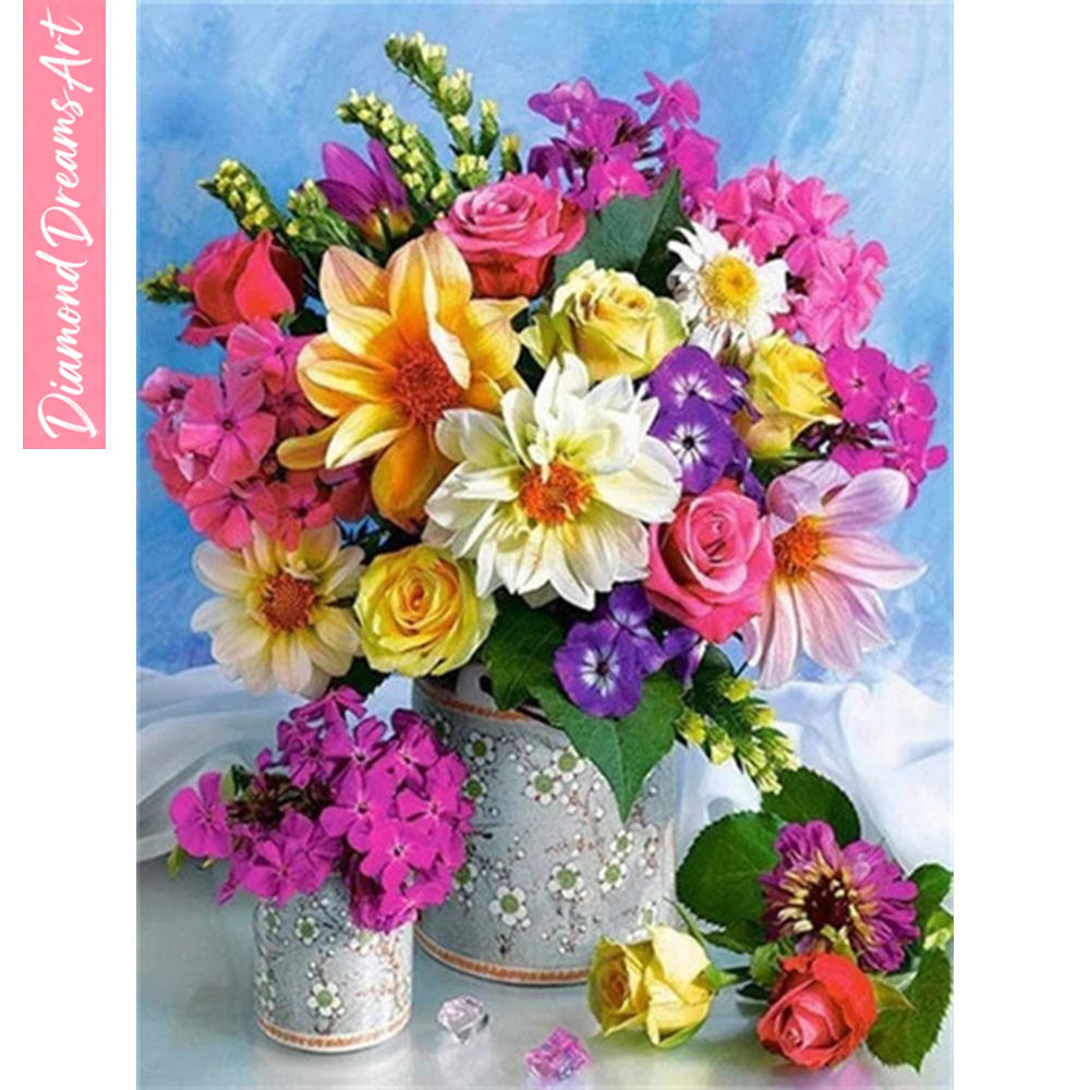 Full Diamond Mosaic Flower 5D  - đánh giá và giá Resin Art Rose
