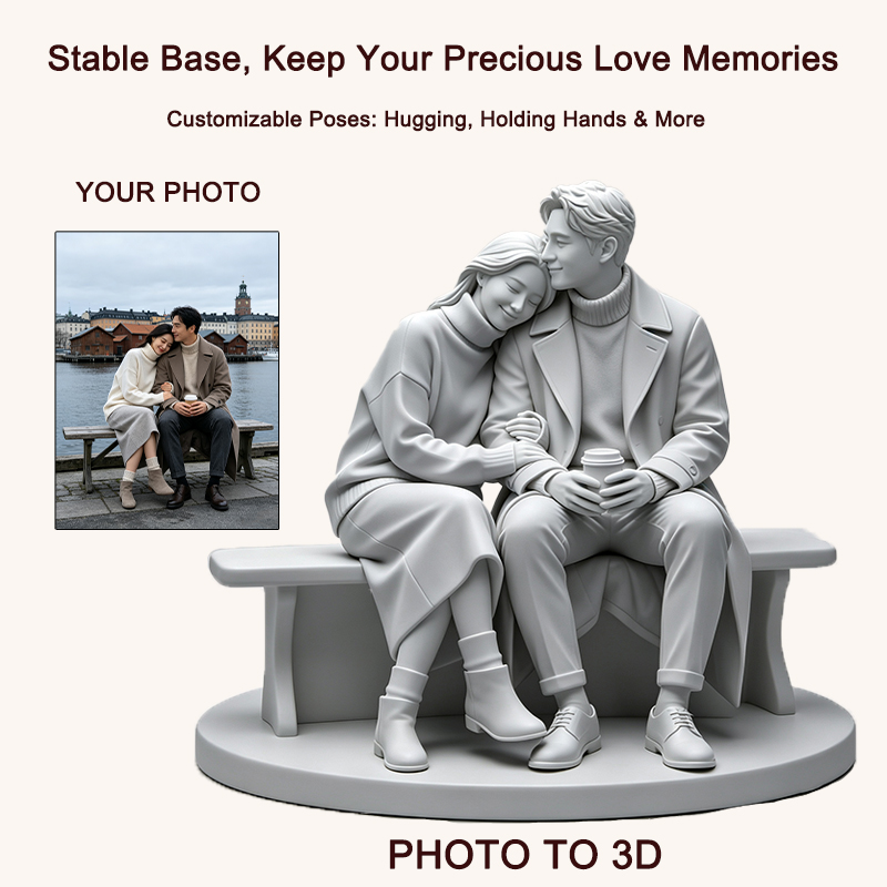 Custom 3D Printed Couple Figur - đánh giá và giá Resin Art Wedding Gift