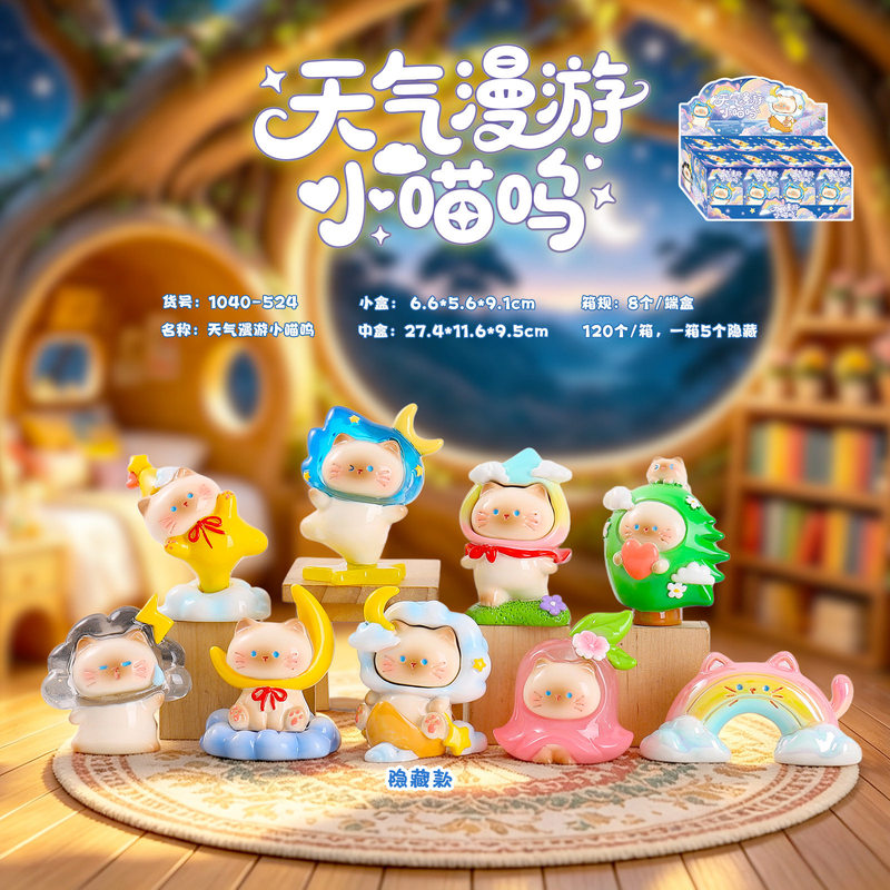 Cute Cat Weather Roaming littl - đánh giá và giá Resin Art Case